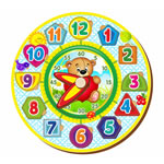 Часы-вкладыши "Мишка" (094201) (Как научить ребёнка дням недели)
