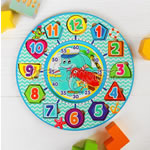 Часы-вкладыши "Дельфин" (094202) (Часы-календарь для детей)