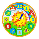 Часы-вкладыши "Солнышко" (ЧС-13) (Изучаем календарь)