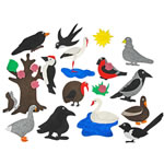 Птицы (1011) (Фетр "Лесные животные")