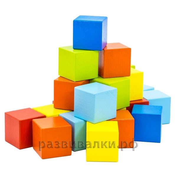 Кубики деревянные (24 шт.)