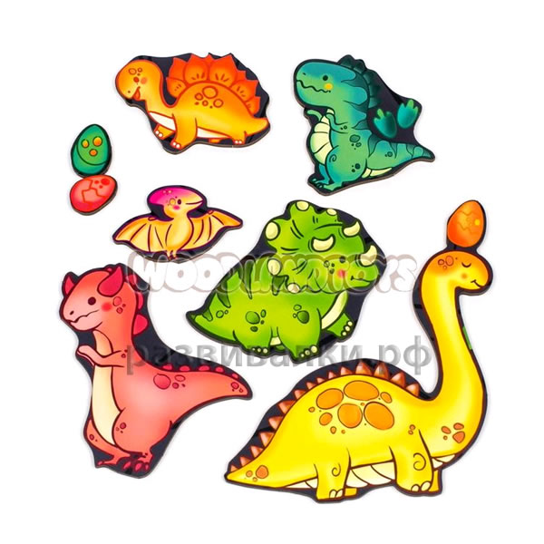 Пазл для детей "Динозавры"
