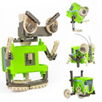 Робот-старикашка (4 модели) (Электронный конструктор "Подъёмный кран")