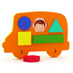 Автобус (04-004) (Сортер "Доска с геометрическими фигурами")